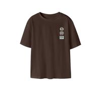 Name IT Nkmjull SS RLX Top, Castaña, 116 cm Niños y jóvenes