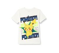 Name It Nkmmaci Pokemon SS Top Noos Bfu T-Shirt, Jet Stream, 122-128 cm Niño, Jet Stream, 122/128 cm