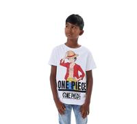 NAME IT Nkmnate Onepiece SS Top Box Noos VDE Camiseta, Blanco Brillante, 122/128 cm para Niños