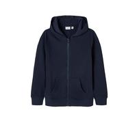 NAME IT Nkmnesweat Card W Hood UNB Noos Chaqueta con Capucha, Dark Sapphire, 134-140 para Niños