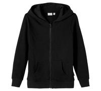NAME IT Nkmnesweat Card W Hood Unb Noos Chaqueta con capucha Niños, Black, 158-164