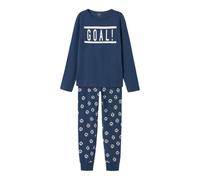 NAME IT NKMNIGHTSET Dark Denim Football Noos, Conjunto de Ropa de Dormir Niños, Dark Denim,