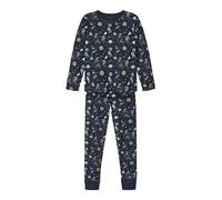NAME IT Nkmnightset Dark Sapphire Space Noos Juego de Pijama, 134-140 (Pack de 2) para Niños