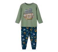 NAME IT Nkmnightset Hedge Green Music Noos Juego de Pijama, 134-140 para Niños