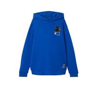 NAME IT NKMOBANDO LS Loose Sweat WH PB, Sudadera con Capucha Niños, Surf The Web,