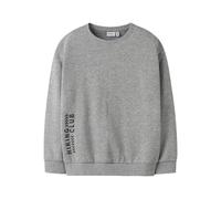 NAME IT Nkmorville LS RLX Sweat BRU Box, Gris, 122-128 para Niños