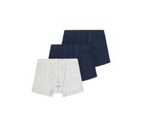 NAME IT Nkmtights 3P Noos Pantis, Grey Melange/Pack:w/ 2xDark Sapphire, 110 para Niños