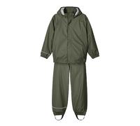 NAME IT Nkndry Rain Set Noos Traje de lluvia Unisex niños, Verde (Thyme), 98