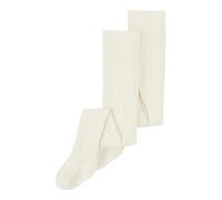 NAME IT Nknpantyhose Rib 2p Noos Pantimedias, Unisex adulto, White Alyssum, 122-128