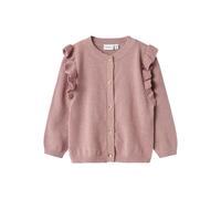 NAME IT Nmfabinne LS Knit Card Noos Suéter cárdigan, Deauville Mauve/Detalle: Tono en Tono Lurex, 122/128 cm para Niñas