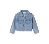 NAME IT Nmfconny Emb DNM 3285-Un H - Chaqueta para niña, Mezclilla De Color Azul Claro, 98