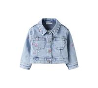 NAME IT Nmfelisa Dnm Emb Jacket 2633-Fr T, Denim Blanqueado Azul Claro, Numeric_98 para Niñas