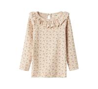 NAME IT NMFGAGO KNI LS Slim Top Lil Noos, Camisa Manga Larga Niñas, Sheer Bliss,