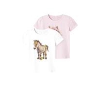 NAME IT Nmfhani SS Top 2P, Bailarina, 98 (Pack de 2) para Niñas