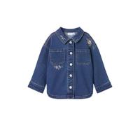 NAME IT Nmfkara Emb Dnm Jacket 1224-Fr, Dark Azul Denim, Numeric_122 para Niñas
