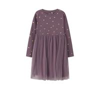Name IT NMFNADJA LS Dress Noos, Vestido Niñas, Arctic Dusk,