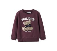 NAME IT Nmfrear LS Sweat BRU, Granate, 116