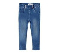 NAME IT Nmfsalli Slim Dnm Legging 1380-To Noos Leggings, Medium Blue Denim, 86 para Niñas
