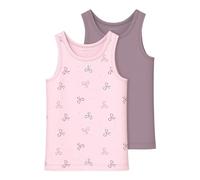 NAME IT Nmftank Top 2P Barely Pink Bow Noos (2 Unidades), Rosa Barely, Numeric_110
