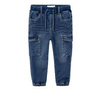 NAME IT NMMBEN Baggy R Cargo Jeans 9770-YT Noos, Dark Blue Denim, 24 Meses para Niños