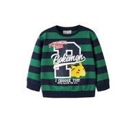 NAME IT Sudadera 'NMMJosef Pokemon' navy / amarillo / verde / blanco 116 EUR