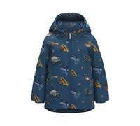 NAME IT NMMMAX Jacket AOP Noos Chaqueta Corta, Dark Denim/AOP:Digger, 86 para Niños