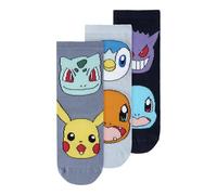 NAME IT Nmmnoris Pokemon 3P Sock Sky, Azul Marino, 31-33 (Pack de 3) para Niños