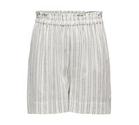 Name IT Onltokyo HW Lin Blen Str Pantalones Cortos para Mujer Pnt Noos, Blanco Brillante 1, XXS