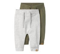 NAME IT Pantalón 'NBNTakki' gris moteado / oliva 110 gris moteado / oliva