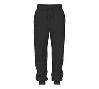 Negro Corte Regular Pantalones De Chándal