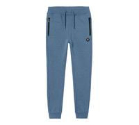 NAME IT Pantalón 'Vino' azul moteado / negro 140 azul moteado / negro