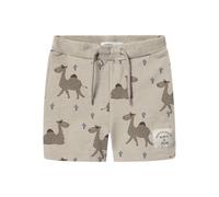 NAME IT Pantalones Cortos de chándal Nmmjano Nreg UNB Box, Beige, 104