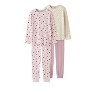 NAME IT Pijama amarillo claro / lila / rosa / burdeos 98-104 amarillo claro / lila / rosa / burdeos