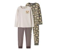 NAME IT Pijama arena / capuchino / marrón oscuro / pino 98-104 EUR