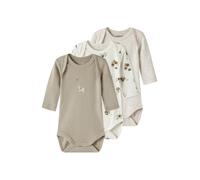 NAME IT Pijama entero/body beige / beige moteado / blanco 98 beige / beige moteado / blanco