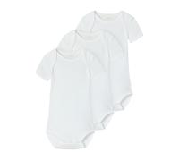 NAME IT Unisex Nbnbody 3P SS Solid White 4 Noos (paquete de 3), Blanco brillante, numeric_92