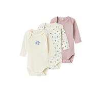 NAME IT Pijama entero/body crema / azul / verde / malva, Talla 74