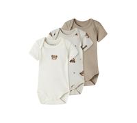 NAME IT Pijama entero/body kitt / marrón / brocado / blanco natural 92 EUR