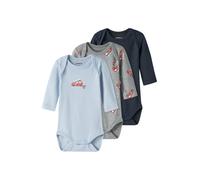 NAME IT Pijama entero/body marino / azul claro / gris moteado / rojo sangre 80 marino / azul claro / gris moteado / rojo sangre