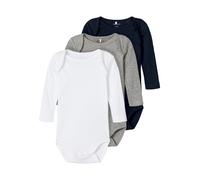 NAME IT Pijama entero/body marino / gris moteado / blanco 56 EUR
