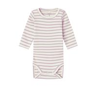 NAME IT Pijama entero/body 'NBNBani' lila / blanco 80 lila / blanco