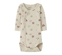 NAME IT Pijama entero/body 'NBNJOPPI' marrón / gris / blanco lana 80 EUR
