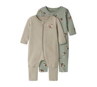 NAME IT Pijama marrón / taupe / verde pastel / blanco 50 EUR