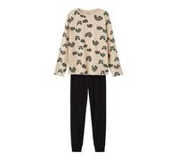 NAME IT Pijama 'Monster Truck' marrón / gris / greige / negro 158-164 marrón / gris / greige / negro
