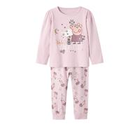NAME IT Pijama 'NMFDyris Peppa' lila / malva / rosa / blanco 122-128 lila / malva / rosa / blanco
