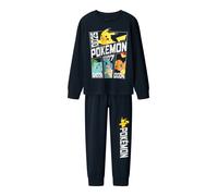 NAME IT Pijama 'Pokemon' turquesa / zafiro / amarillo / blanco 134-140 turquesa / zafiro / amarillo / blanco