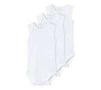 NAME IT Pijama Unisex para bebé NBNBODY 3P Tank Solid 3 Noos, Color Blanco Brillante, 92