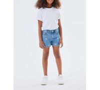 NAME IT Nkfbella Reg Dnm 3674-be Noos-Pantalones Cortos Vaqueros, Medio De Mezclilla Azul, 152 cm para Niñas