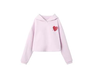 NAME IT Sudadera con Capucha para niña, Corte Boxy, Winsome Orchid, 116