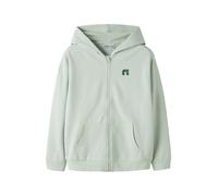NAME IT Sudadera con cremallera 'NKMValon' verde pastel / verde oscuro 134-140 verde pastel / verde oscuro